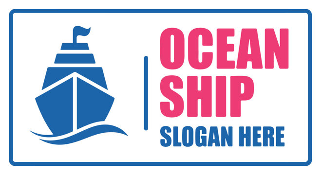 ocean ship nautical logo icon