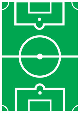A vector football ground field