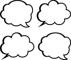 Obraz premium Decorative comic speech bubble, cartoon balloon, comic pop style vector .