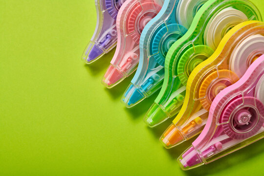 Correction tape dispensers for correcting writing mistakes
