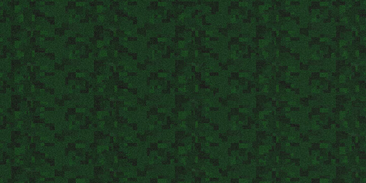 Close-up dark green grass texture with dew droplets in natural light