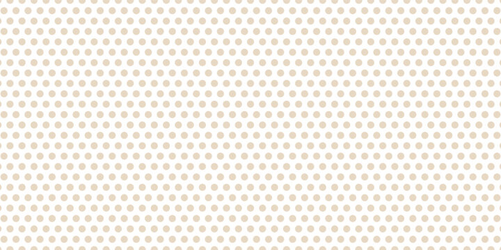 Seamless pattern with beige polka dot background.