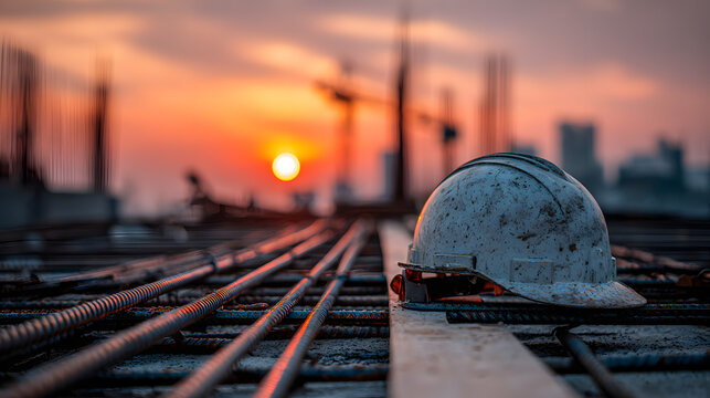 Labor Day is when you can see the early stages of construction with a hard hat on the rebar at sunset.