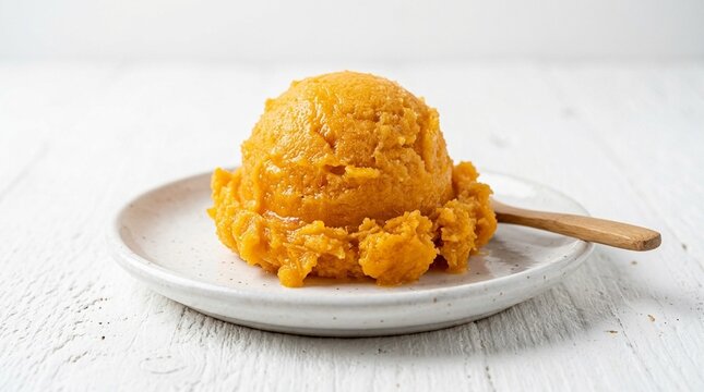Nieve de garrafa sorbet &ndash; Authentic Mexican Food Frozen Treat Studio Shot on White Background | Commercial Stock Photo for Restaurant Menu, Food Blog, and Editorial Use