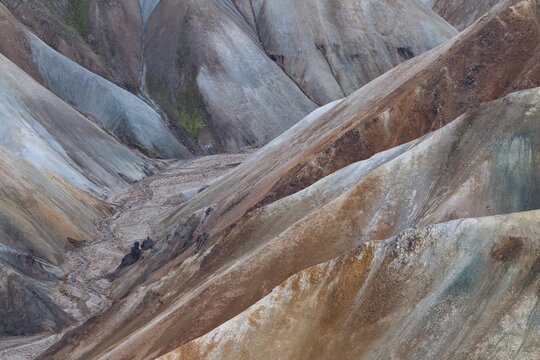 Coloured Rhyolite Mountains, Landmannalaugar, Highlands, Iceland