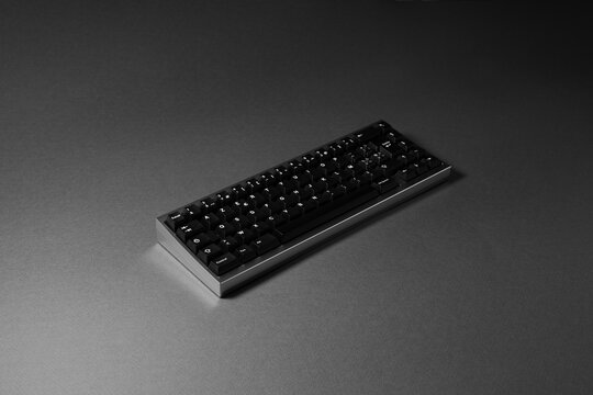A keyboard made of stainless steel