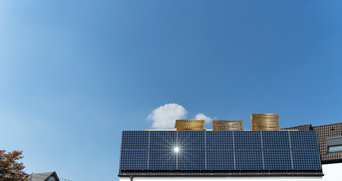 Investitionen in Photovoltaikanlagen auf den D&auml;chern f&uuml;r die Energiewende