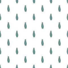 Naklejka premium Alpacas standing in a repeating pattern on a white background, perfect for textile or wallpaper