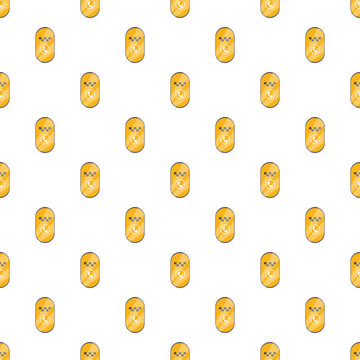 Seamless pattern with yellow smartphone screens showing a taxi app and a phone call icon