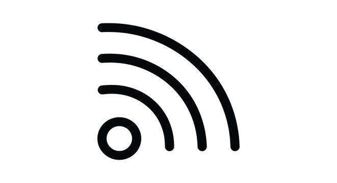rss feed icon black silhouette