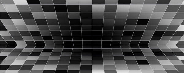 Naklejka premium Modern texture checkered sheet of white paper background abstract simple