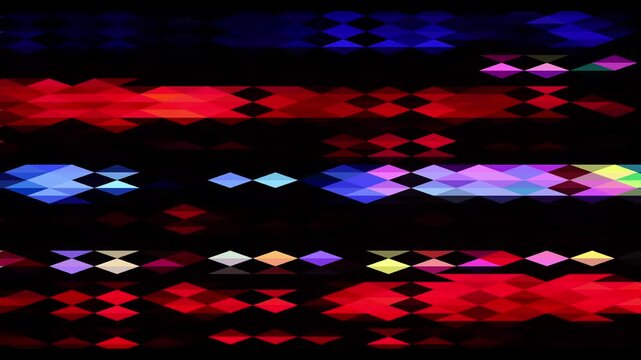 interlocking colored geometric shapes changing abstract motion background, mosaic pattern