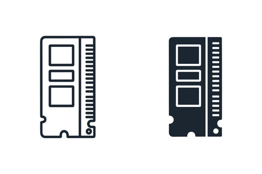 Computer RAM Module Icons