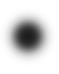 Fototapeta premium Abstract soft black gradient circle isolated on transparent background