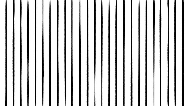 Black and white vertical lines pattern background, simple linear design for wallpaper, textile, or fabric printing. Abstract stripe illustration element.