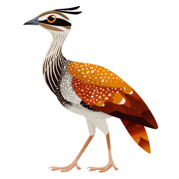 Bustard, illustrated as a clean 2D flat vector icon isolated on a white background