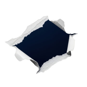 Torn paper revealing dark background