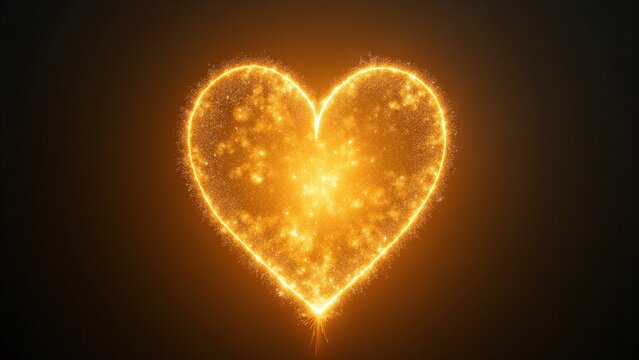 Ethereal Golden Heart