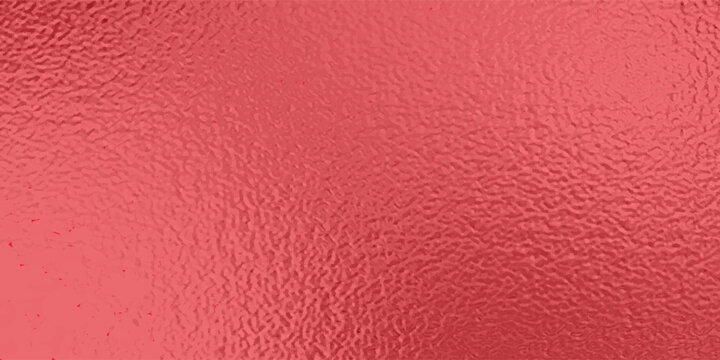 Red frosted foil texture glass effect background. Red on metal surface , Light on texture. raster version
