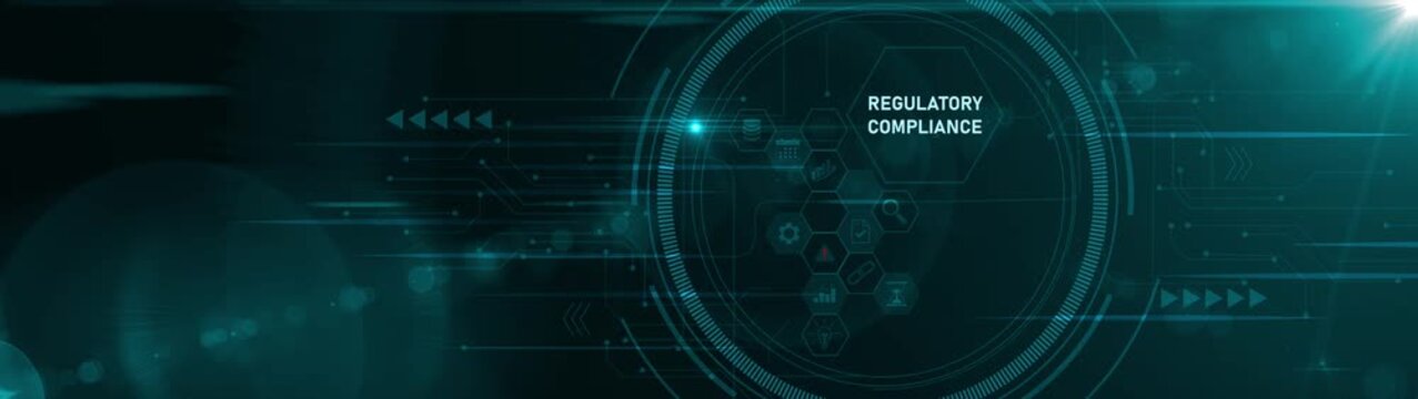 Compliance rules regulation policy law. optical lager light background