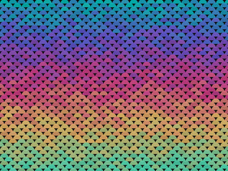 Overlapping Scale Pattern Bold Geometric Repeat Wallpaper © iushakovsky