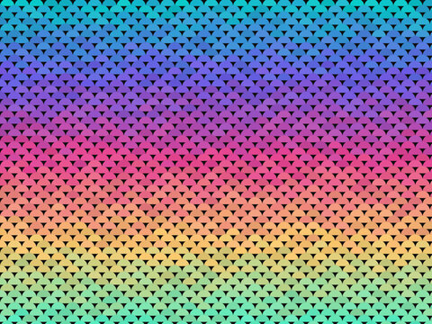 Overlapping Scale Pattern Bold Geometric Repeat Wallpaper