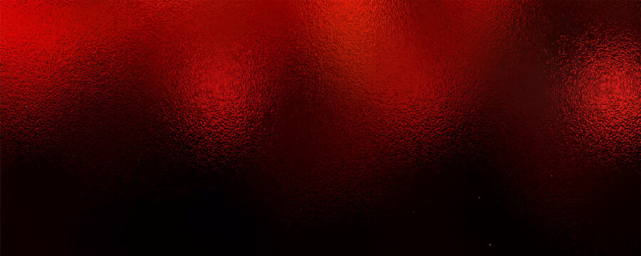 Vector red foil texture background. Abstract gradient bright and shiny light reflection rough texture surface. Vector illustration for background, backdrop, web, wallpaper, print and design artwork.
