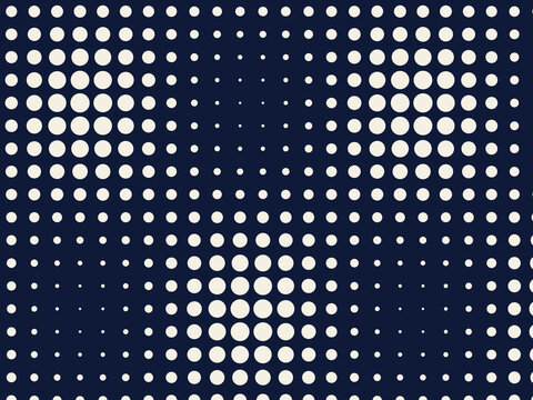 Op Art Undulating Circle Grid Pattern Modern Abstract Background