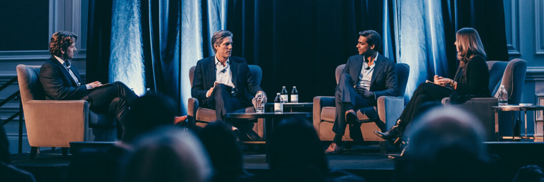 Professional Business Event: Engaging Panel Discussion with Industry Experts on Leadership and Innovation