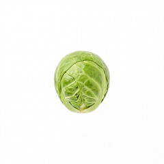 Fototapeta premium Fresh Brussels sprout isolated on white background 