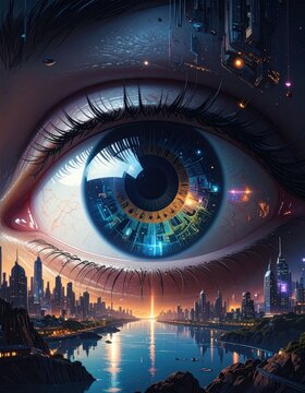 Eye city view