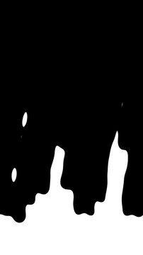 Abstract liquid transition Ink Spread Transition Animation on Black Background Organic Liquid Flow Wipe Effect transition Motion Graphic with alpha channel