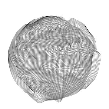 Wireframe 3D circle grid shapes. Shape. Mesh. Esferas con malla creativa. Dise&ntilde;o.