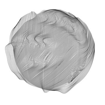 Wireframe 3D circle grid shapes. Shape. Mesh. Esferas con malla creativa. Dise&ntilde;o.