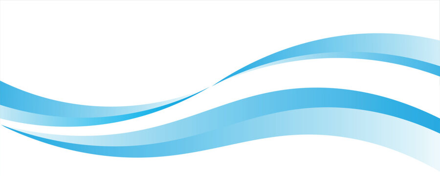 Blue and white business wave banner background. eps 10