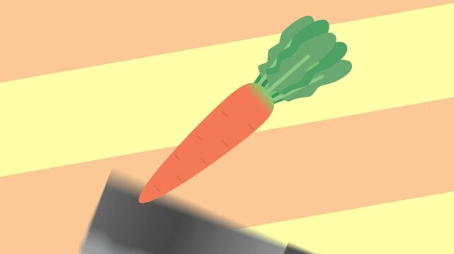 人参が落下するトランジションセット