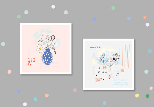 Floral Aesthetic Posters Layout