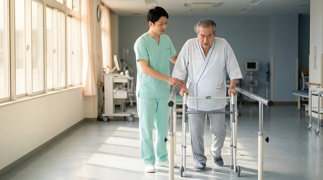 回復期病棟での歩行リハビリ：理学療法士と患者の信頼