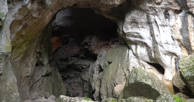 Sa Oche Cave near the Nuraghic village sa Sedda &lsquo;e sos carros, Sardinia, Italy