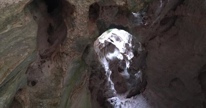 Sa Oche Cave near the Nuraghic village sa Sedda &lsquo;e sos carros, Sardinia, Italy