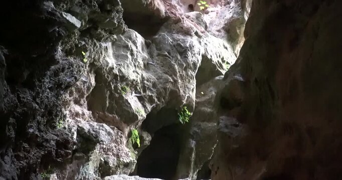 Sa Oche Cave near the Nuraghic village sa Sedda &lsquo;e sos carros, Sardinia, Italy