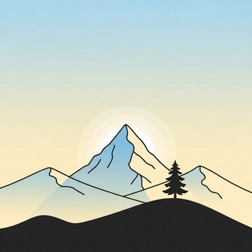 vector illustration of mountains