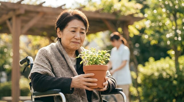回復の庭で内省するストローク・サバイバー：尊厳とレジリエンス