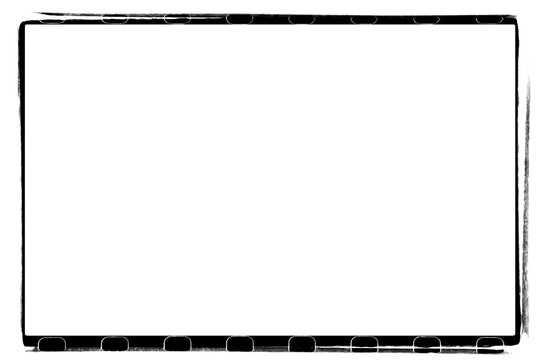 Vintage Analog & Distressed Darkroom Border. The assets range from clean, technical film strip sprockets and classic 35mm borders to gritty, organic textures like distressed paint strokes