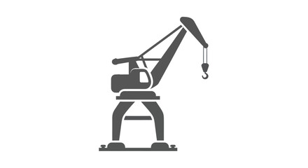 Industrial Crane Icon Isolated on White Background © dasha