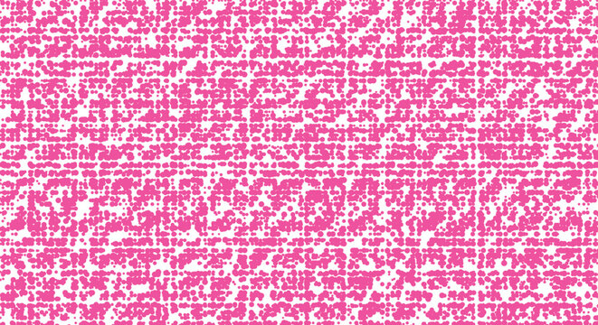 Abstract pink and white glitch matrix pattern. pixelated horizontal blocks, broken digital lines, scan error texture. for cyberpunk hacker game ui, modern tech banners. flat stock vector.