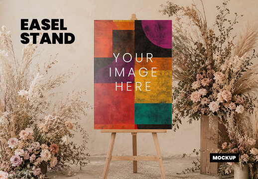 Easel Stand Mockup