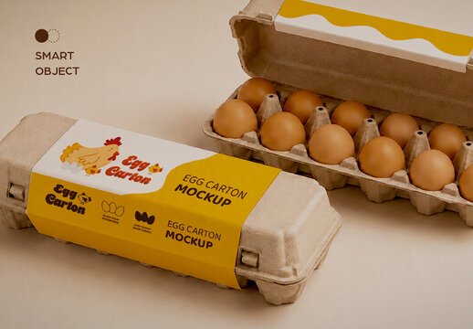 Egg Carton Mockup