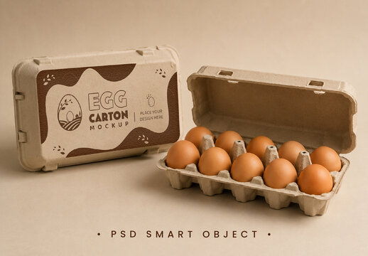 Egg Carton Mockup