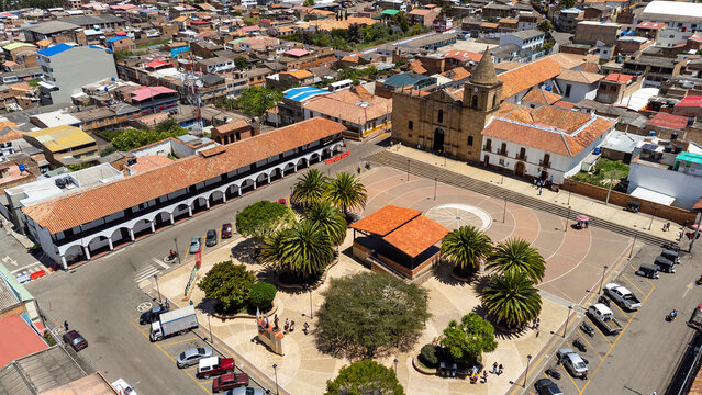 Socha, Boyaca - Colombia. March 1, 2026. Our Lady of Candelaria Parish is a Colombian Catholic church.
